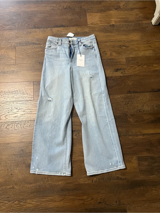 Hidden Jeans Denim - Light Wash Wide Leg Jeans - Unbranded